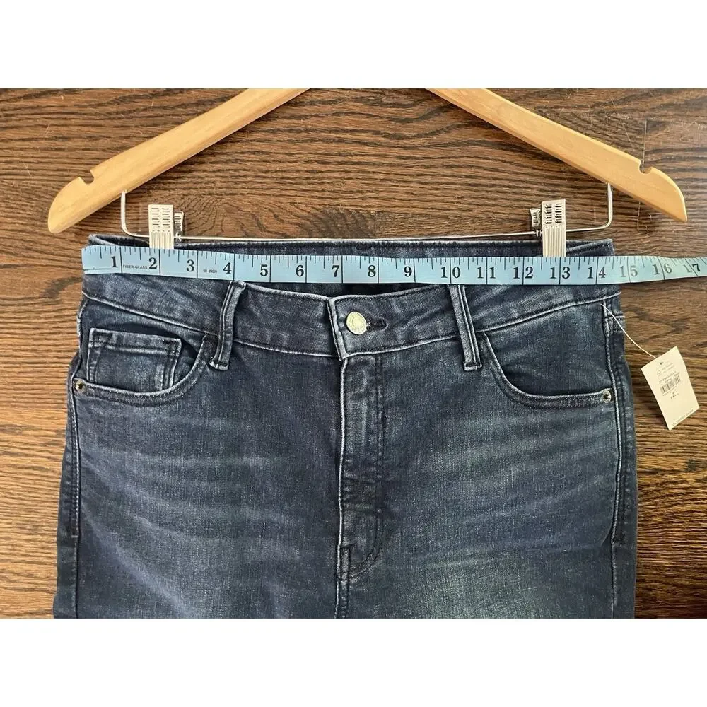 Old navy women rockstar skinny jeans mid rise size 8 tall blue NWT